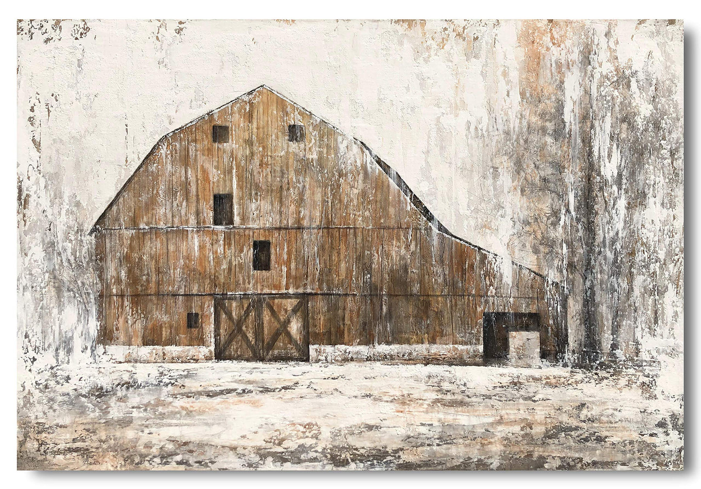 Yihui Arts Farmhouse Rustic Wall Decor Canvas Wall Art Painting Pictures for Dinning Room