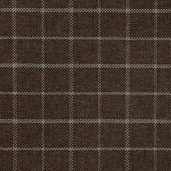 Spatial Order Home Decor | Dinah Collection Modern Storage Ottoman | Ottoman with Storage for Living Room & Bedroom(Brown Windowpane Fabric)