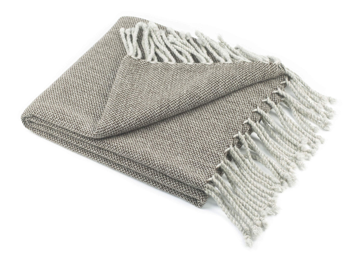REALITY&FANTASY Wool Shawl Fringed Knee Throw Blanket for Couch Bed Outdoor Travel