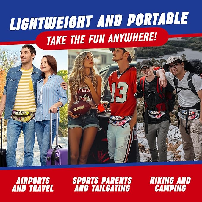 Disc GO! – Soft Silicone Frisbee Games for Teens, Sports & Outdoors Disc, Gifts for Teen Boys & Girls, Portable Indoor & Outdoor Games for Kids, Frisbees for Kids and Adults, Red, White and Blue