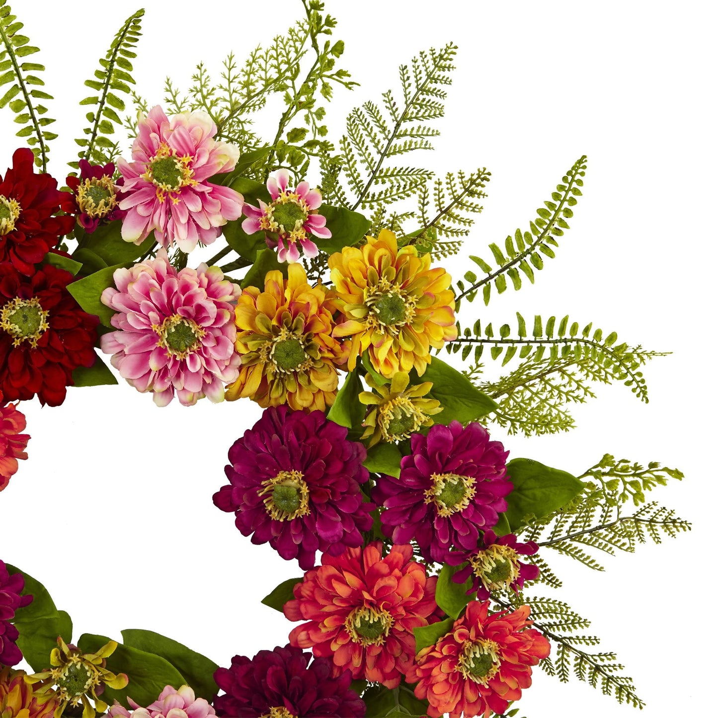 Nearly Natural Artificial Mixed Flower Wreath