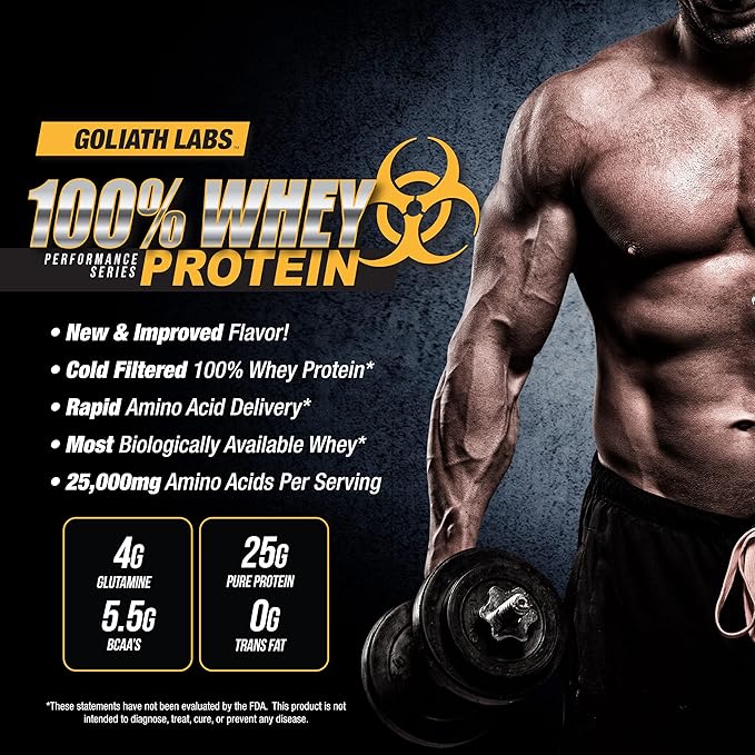 Goliath Labs 100% Whey Protein Powder 10 lb (Vanilla)