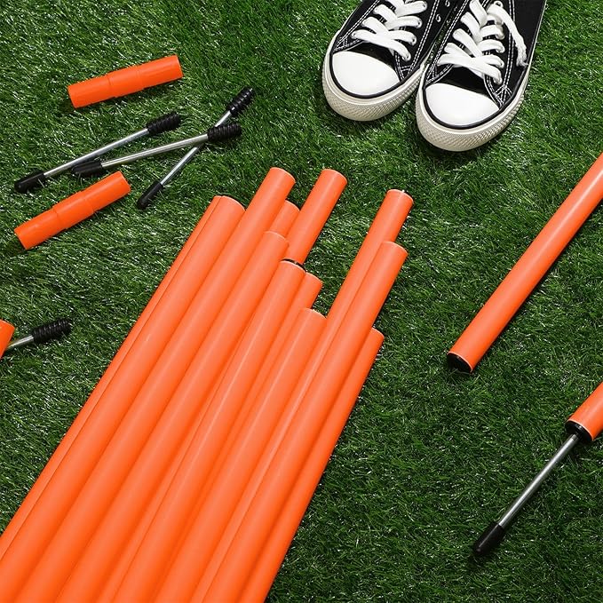 Blulu Training Agility Poles 5ft Forza Slalom Adjustable Soccer Training Poles Soccer Sticks Agility Equipment for Football Sport Football Soccer Speed