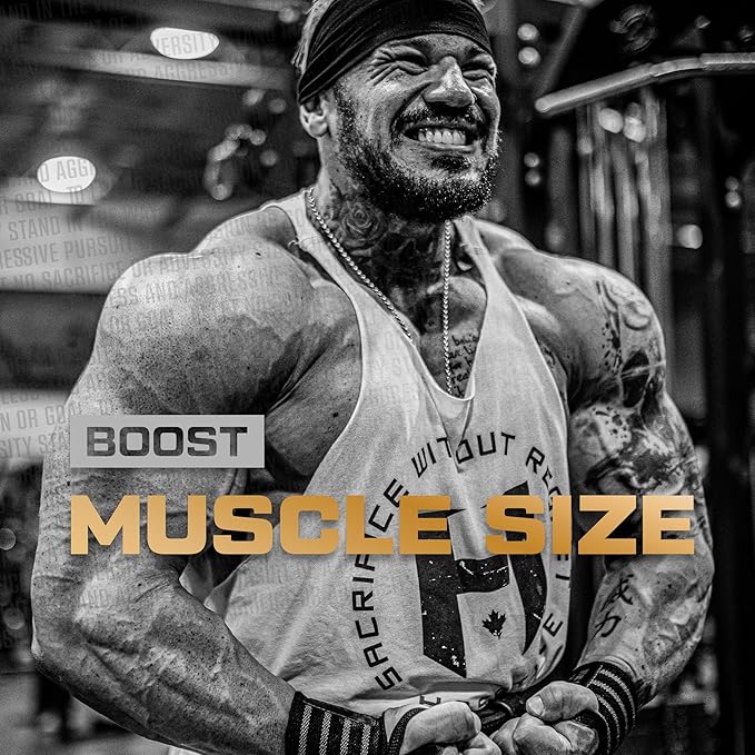 HOSSTILE Creatine Monohydrate Powder for Men & Women, Micronized, Improve Muscle Size, Strength & Power Output, Post Workout Recovery Drink, Unflavored, 60 Servings