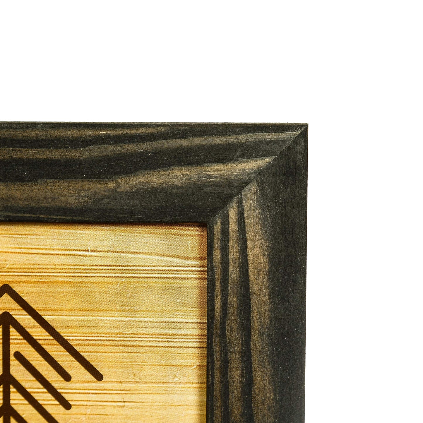Rustic Wooden Picture Frame 9x12-100% Natural Solid Eco Distressed Wood for Wall Mounting Tabletop Photo Frame - Charcoal
