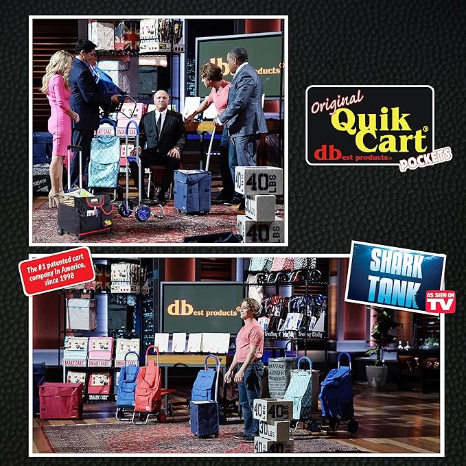 dbest Products Quik Cart Pockets Bundle Sport Rolling Crate