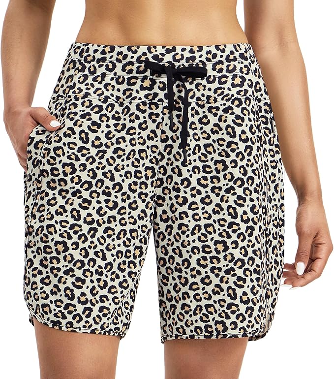 Willit Women's 7" Athletic Running Shorts Long Workout Hiking Shorts Quick Dry High Waisted Active Zipper Pocket(3X-Large)