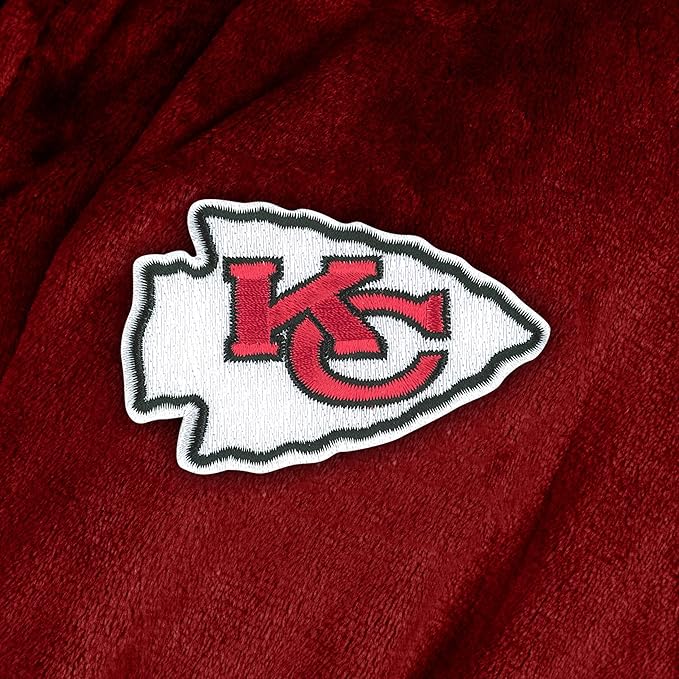 NFL Adult Unisex Silk Touch Bathrobe, Officially Licensed Loungewear, Soft Plush Polyester
