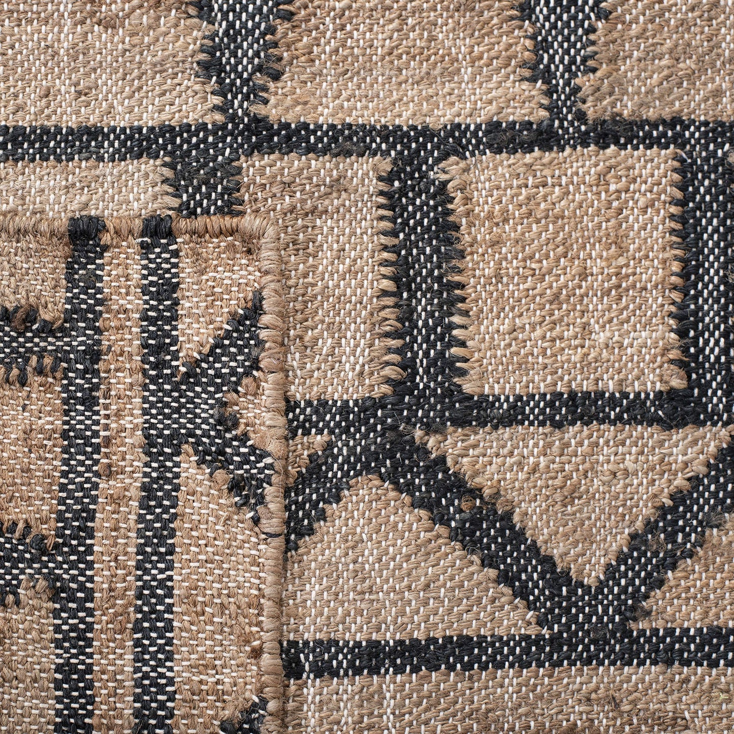 SAFAVIEH Kilim Collection Accent Rug - 3' x 5', Natural & Charcoal, Handmade Flat Weave Jute, Ideal for High Traffic Areas in Entryway, Living Room, Bedroom (KLM752A)