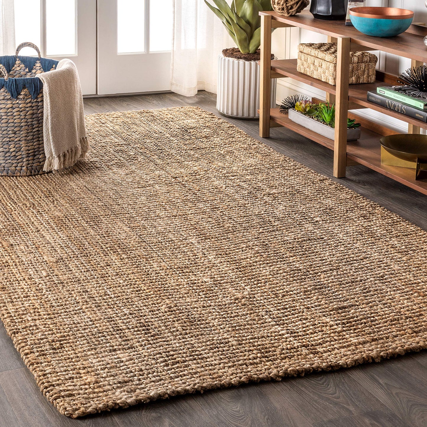 JONATHAN Y Pata Hand Woven Chunky Jute Natural Indoor Area Rug, 3x5, Bohemian, Rustic, Cottage, Easy-Cleaning for Living Room, Bedroom, Kitchen, Non-Shedding (NRF102A-3)