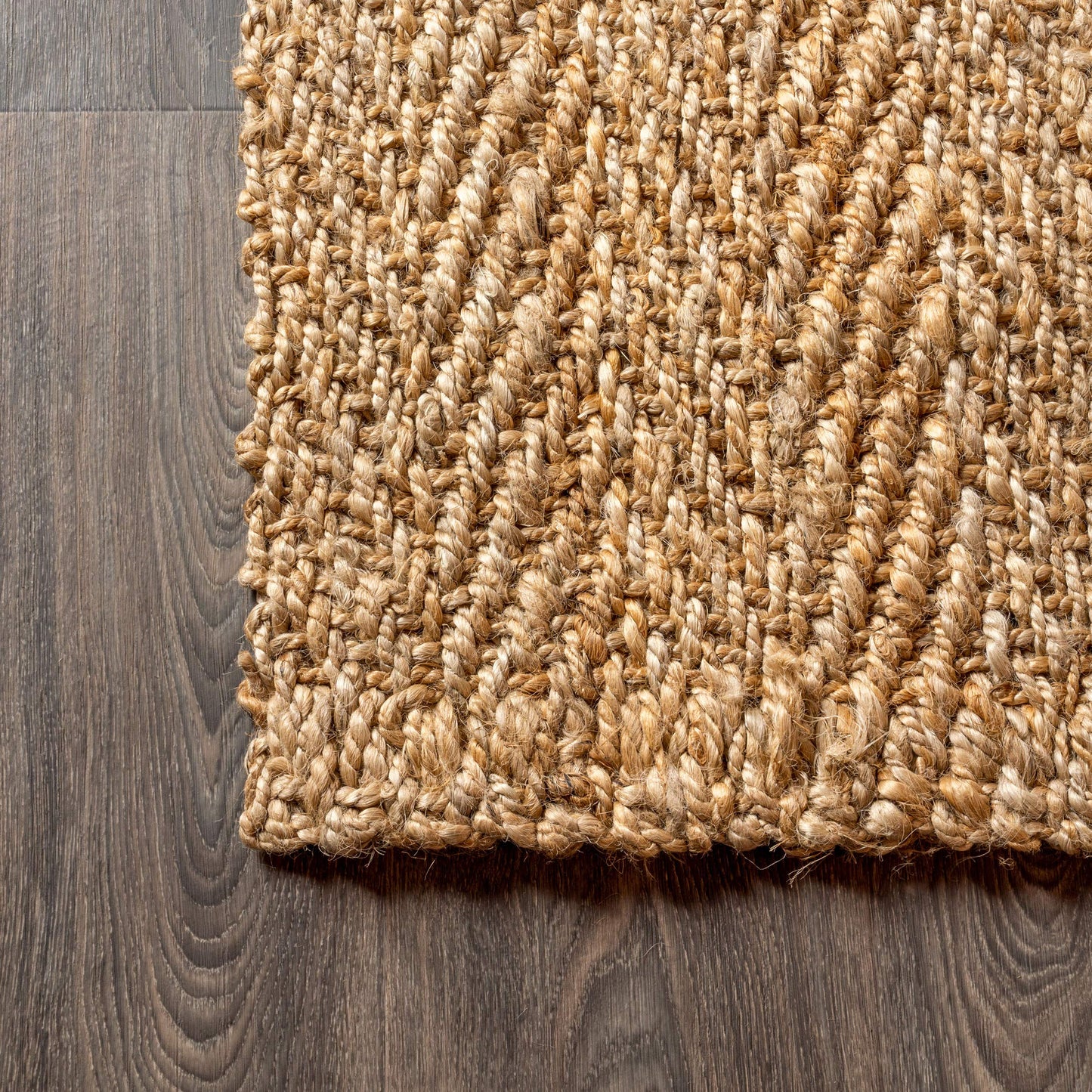 JONATHAN Y Espina Hand Woven Herringbone Chunky Jute Natural Indoor Area Rug, 8x10, Bohemian, Cottage, Easy-Cleaning for Living Room, Bedroom, Kitchen, Pet Friendly, Non-Shedding (NFR101A-8)