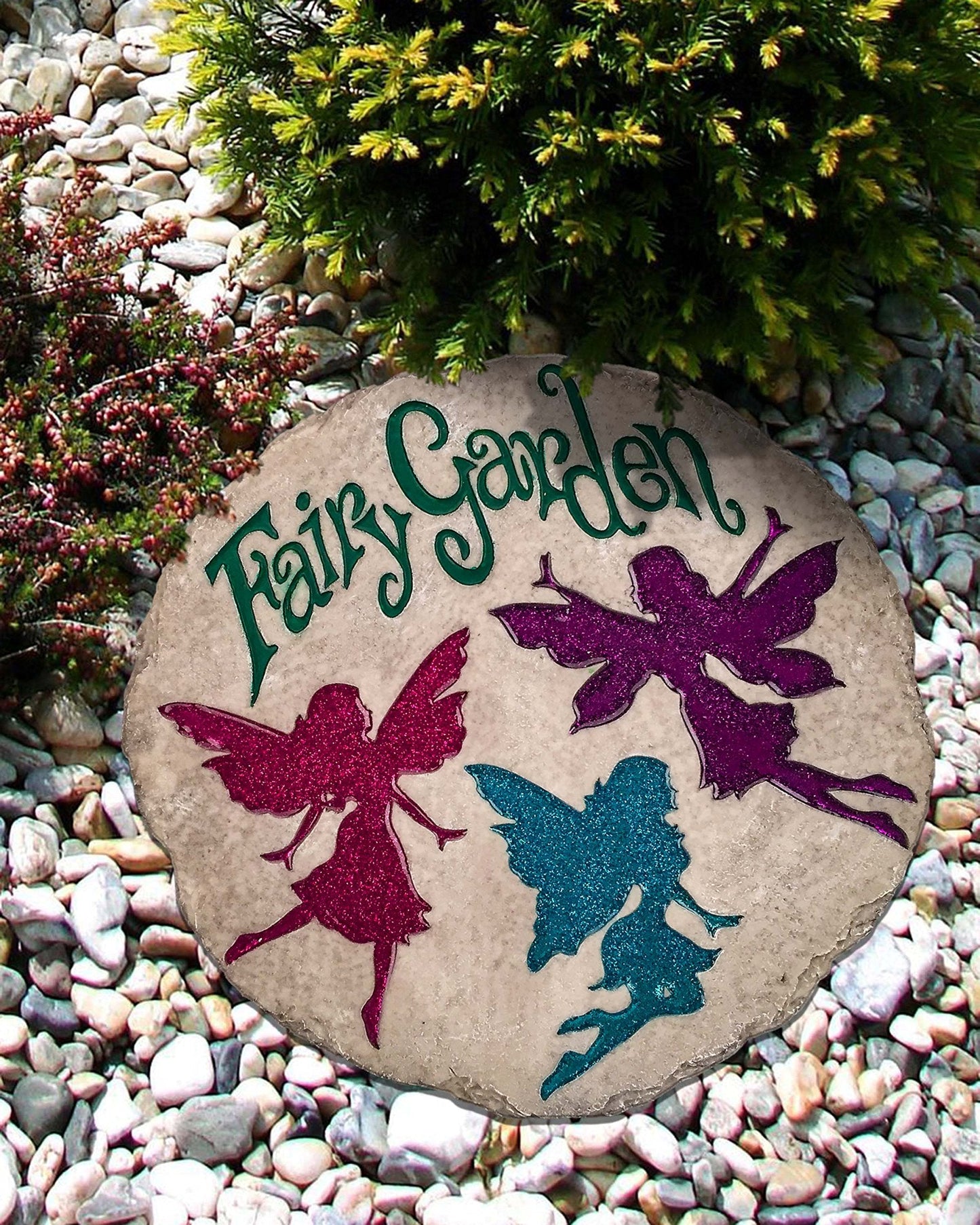 Spoontiques - Garden Décor - Life is Not Measured Stepping Stone - Decorative Stone for Garden